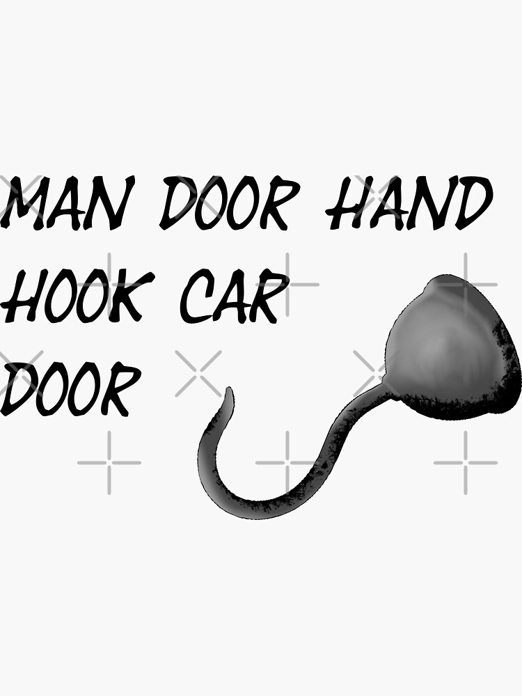 man hook hand hook car door