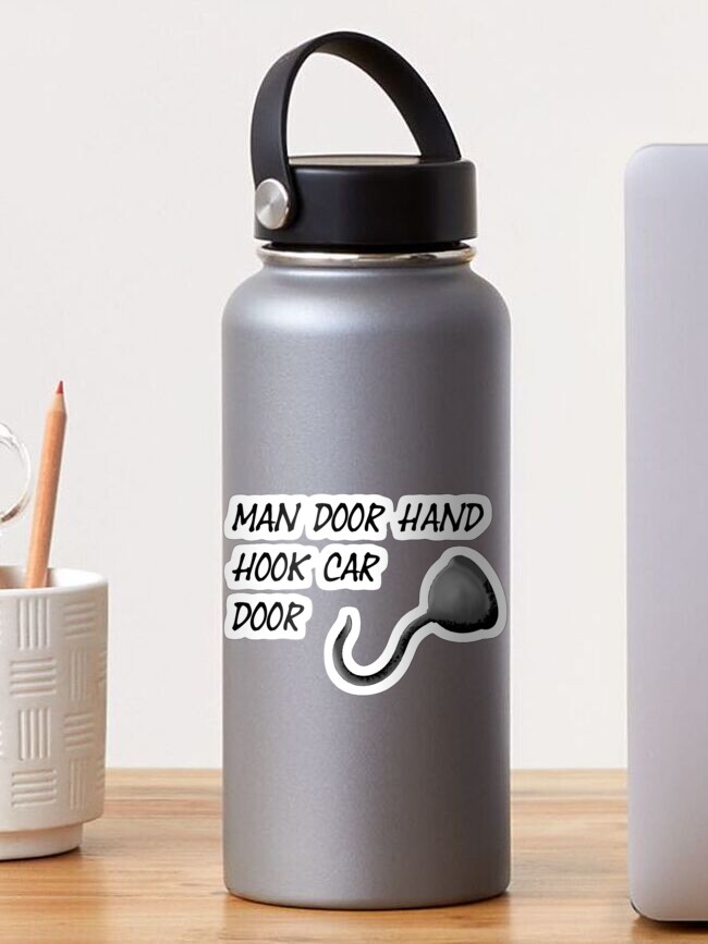 man hook hand hook car door