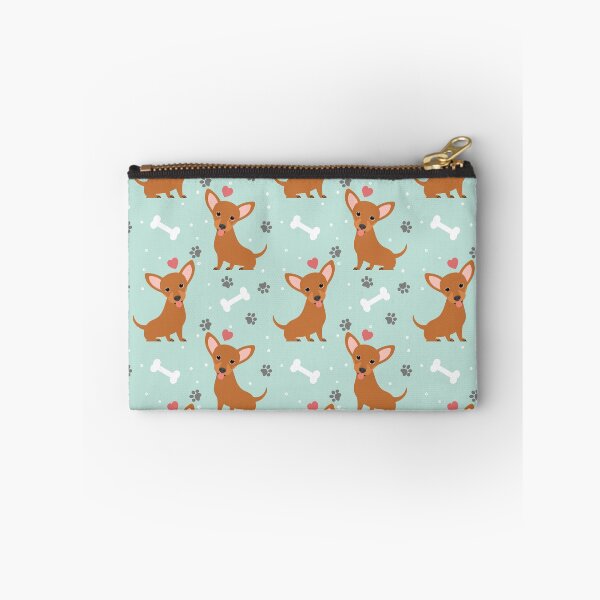 Item preview, Red Chiweenie Dachshund Chihuahua Mix Upright Ears designed and sold by Lulupainting.