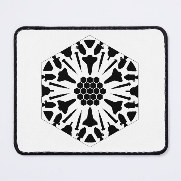 Item preview, Nasa snowflake - full black background designed and sold by kyleHasWares.