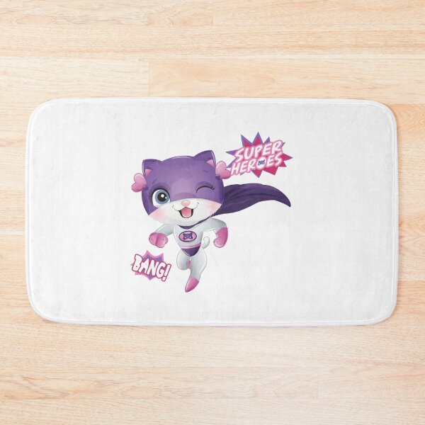 Item preview, cute superhero cat wink, cute pink superhero cat, cute superhero cat designed and sold by GreyStanzione1.