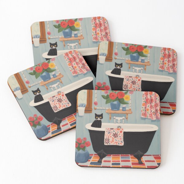Item preview, Cat in Bathtub designed and sold by EnchantArtCo.