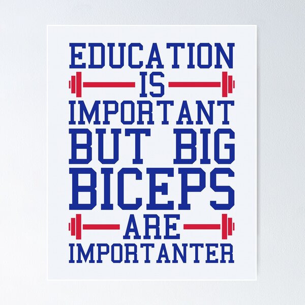 Item preview, Big Biceps Gym Quote designed and sold by quarantine81.