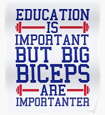 Big Biceps Gym Quote Poster