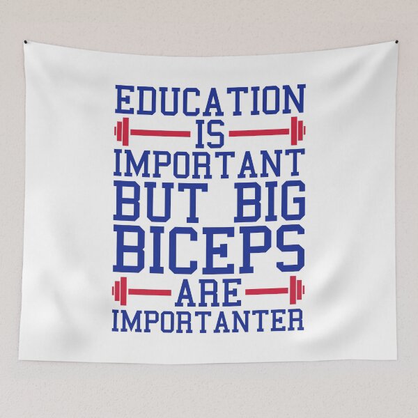 Item preview, Big Biceps Gym Quote designed and sold by quarantine81.