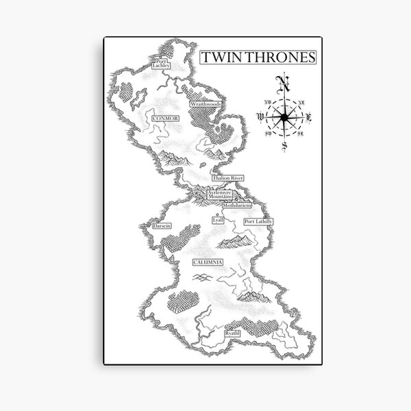 Item preview, Map of the Twin Thrones designed and sold by Lisa Cassidy.