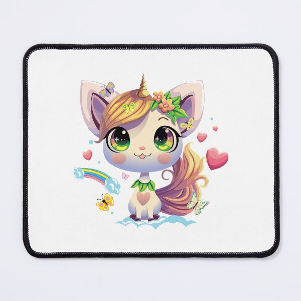 Item preview, cute cat with unicorn horn, beautiful cat with unicorn horn, cat with unicorn decoration  designed and sold by GreyStanzione1.
