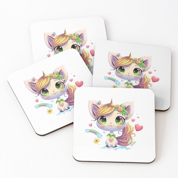 Item preview, cute cat with unicorn horn, beautiful cat with unicorn horn, cat with unicorn decoration  designed and sold by GreyStanzione1.