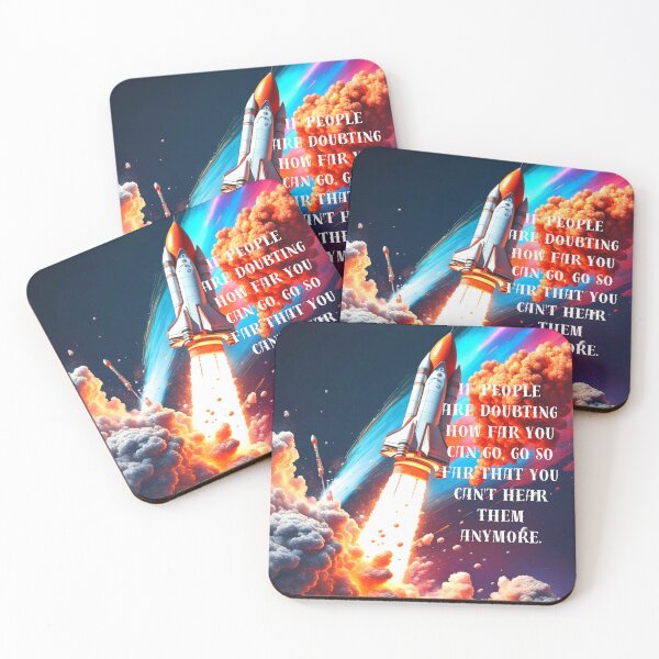 Item preview, If People Are Dougbting How Far You Can Go, Go So Far That You Can't Hear Them Anymore designed and sold by VisionGalaxyDesigns.