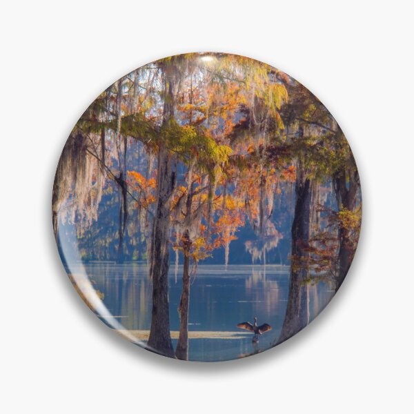 Item preview, Glowing Cypress Trees in the morning light designed and sold by Alla Gill.