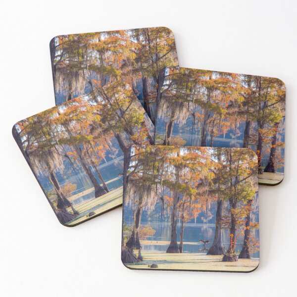 Item preview, Glowing Cypress Trees in the morning light designed and sold by Alla Gill.