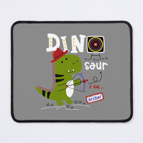 Item preview, cute dinosaur archer, funny dinosaur archer, carton dinosaur archer character designed and sold by GreyStanzione1.