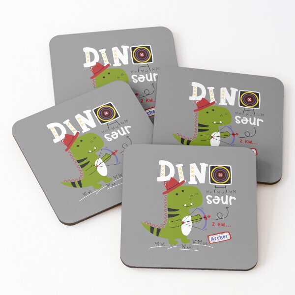 Item preview, cute dinosaur archer, funny dinosaur archer, carton dinosaur archer character designed and sold by GreyStanzione1.