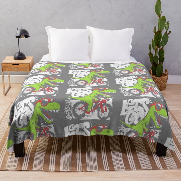Item preview, cool green biker dinosaur with sunglasses, cartoon dinosaur on bike, cool green dinosaur on bike designed and sold by GreyStanzione1.