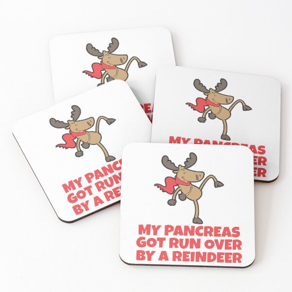 Item preview, Type One Diabetes My Pancreas Got Run Over By A Reindeer Christmas designed and sold by LOVECURIO.