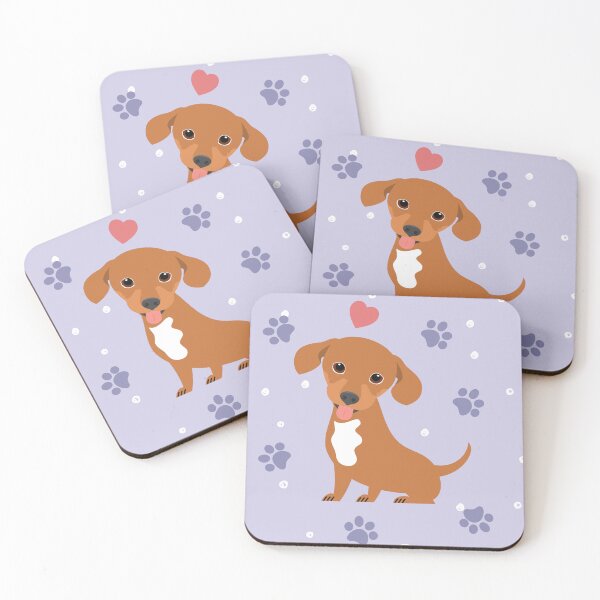 Item preview, Red White Chiweenie Dachshund Chihuahua Mix designed and sold by Lulupainting.