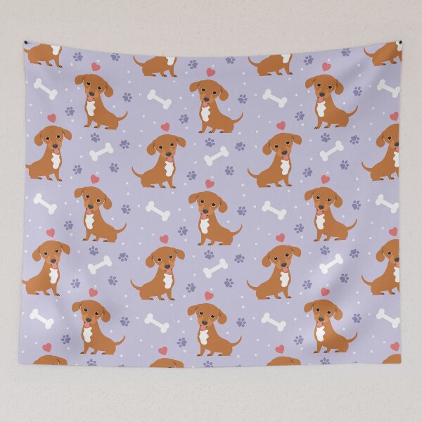 Item preview, Red White Chiweenie Dachshund Chihuahua Mix designed and sold by Lulupainting.