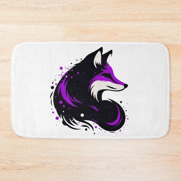 Item preview, Purple and Black Fox Silhouette in Vector Style designed and sold by Azura Alstrine.