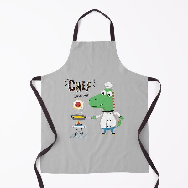 Item preview, cool dinosaur chef making omelet, cute dinosaur chef fried egg, cartoon dinosaur chef in the kitchen designed and sold by GreyStanzione1.