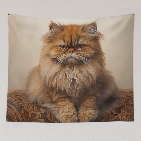 Item preview, Orange Persian Cat 03 designed and sold by Elisabeth Lucas.