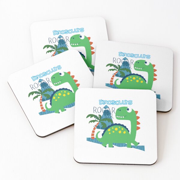 Item preview, roar dinosaur with mountain, green dinosaur goes climbing, cartoon dinosaur with landscape designed and sold by GreyStanzione1.