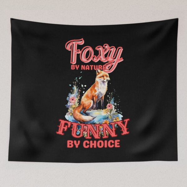 Item preview, Foxy By Nature, Funny By Choice. fox head designed and sold by FoxVibes.