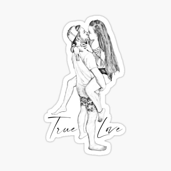 Item preview, Kiss of a loving couple. True Love designed and sold by BigaroTienda.