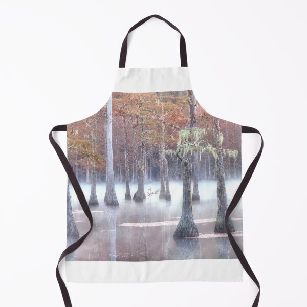 Item preview, Mystic Morningwith Cypress Trees designed and sold by Alla Gill.