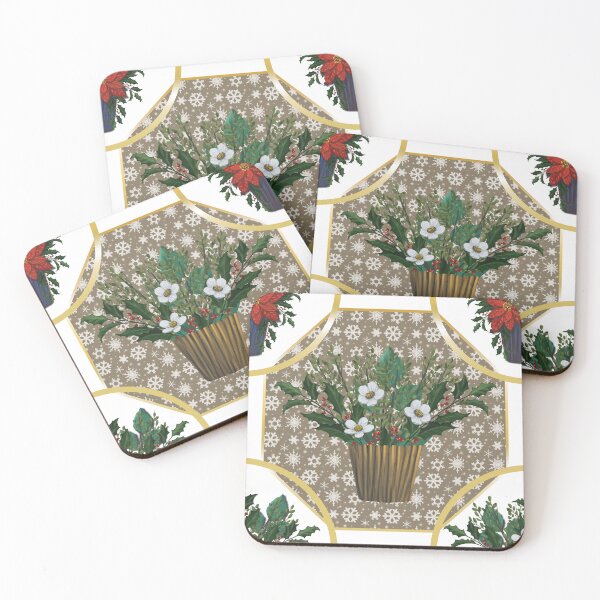 Item preview, Classic hand drawn Christmas floral design   designed and sold by Thilaniz.
