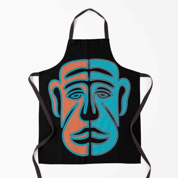 Item preview, Orange and blue face mask designed and sold by DaveDanchuk.