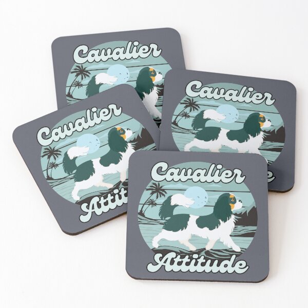 Item preview, Cavalier King Charles Spaniel Cavalier Attitude Vintage Retro Beach designed and sold by stargazerhill.