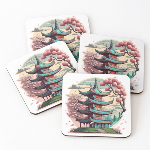 Item preview, Cherry Trees With The Pagoda designed and sold by Xsquilax.