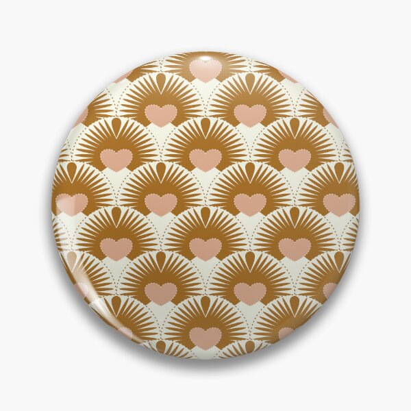 Artikelvorschau, Kopie von Boho Scallops – Gold und Rosa, süßes Muster entworfen und verkauft von anzelas.