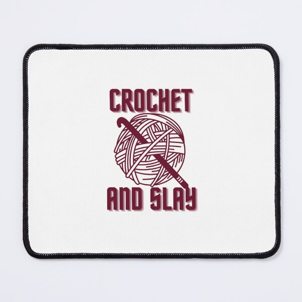 Item preview, Crochet and Slay designed and sold by trashtypography.