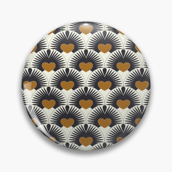 Artikelvorschau, Kopie von Boho Scallops – Gold und Schwarz, süßes Muster entworfen und verkauft von anzelas.