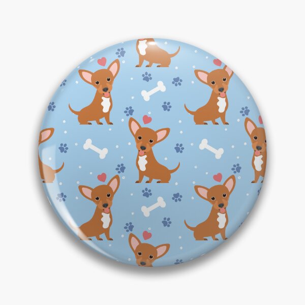 Item preview, Red White Chiweenie Dachshund Chihuahua Mix Upright Ears designed and sold by Lulupainting.
