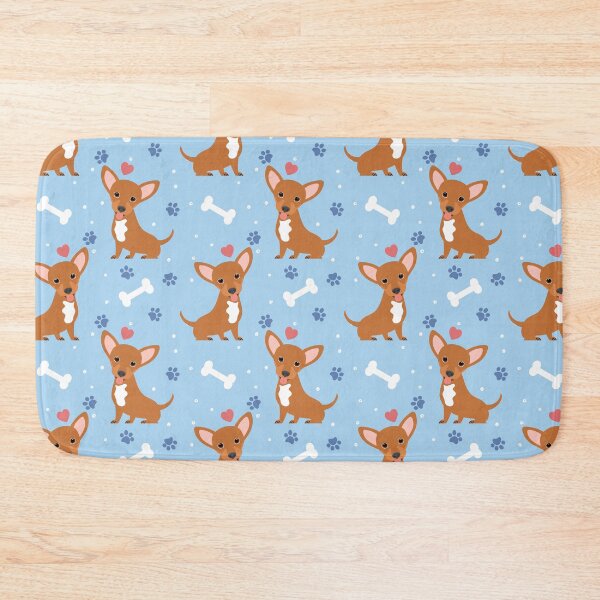 Item preview, Red White Chiweenie Dachshund Chihuahua Mix Upright Ears designed and sold by Lulupainting.