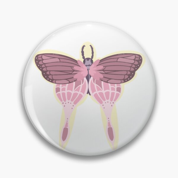 Item preview, Moth with dusty pink color scheme  designed and sold by ReyBeeArt.