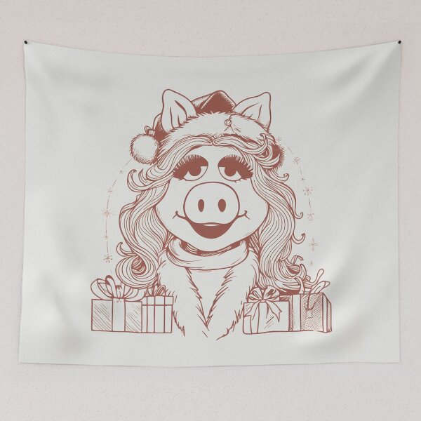Item preview, Festive Frolics Miss Piggy designed and sold by Retro Travel Design.