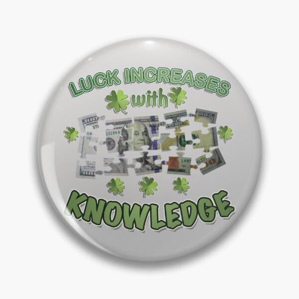 Item preview, Luck Increases with Knowledge designed and sold by AychtuoImages.