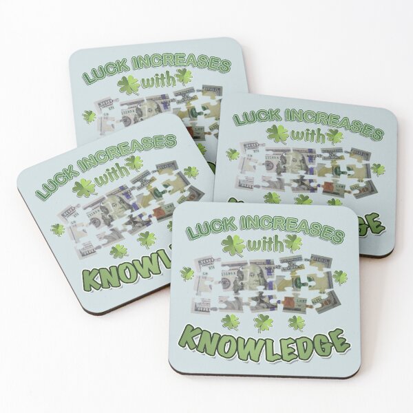 Item preview, Luck Increases with Knowledge designed and sold by AychtuoImages.