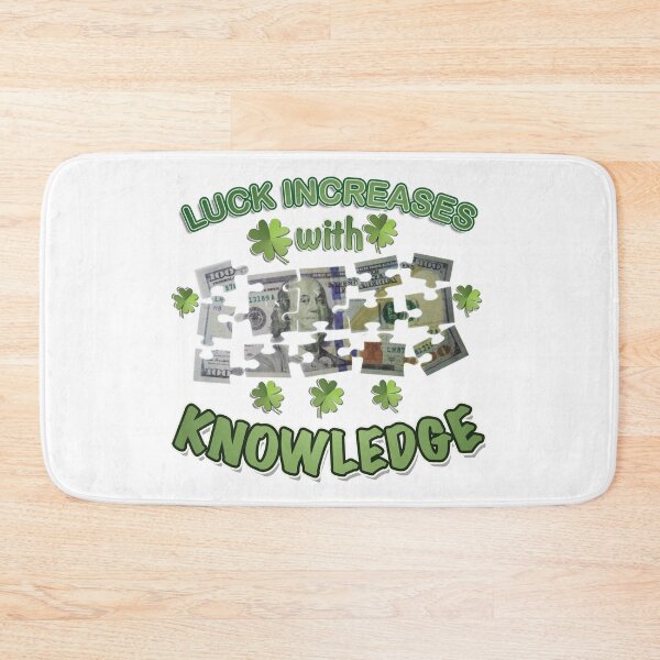 Item preview, Luck Increases with Knowledge designed and sold by AychtuoImages.