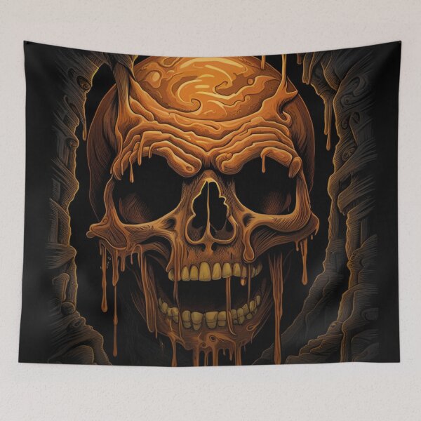Item preview, Melting Skull designed and sold by 3hornCreations.