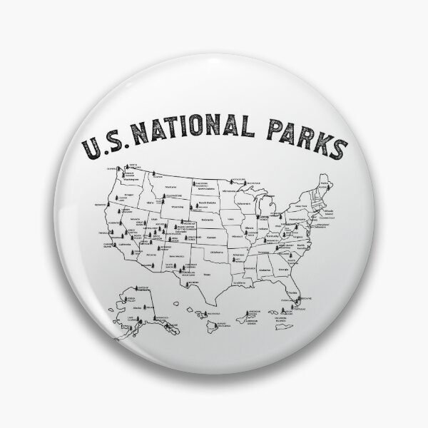 Item preview, US National Parks USA Map Hiking Camp Kids Camping Gear designed and sold by DynamicDesign.