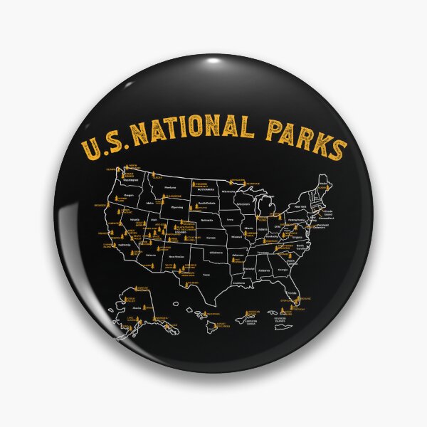 Item preview, US National Parks USA Map Hiking Camp Kids Camping Gear designed and sold by DynamicDesign.