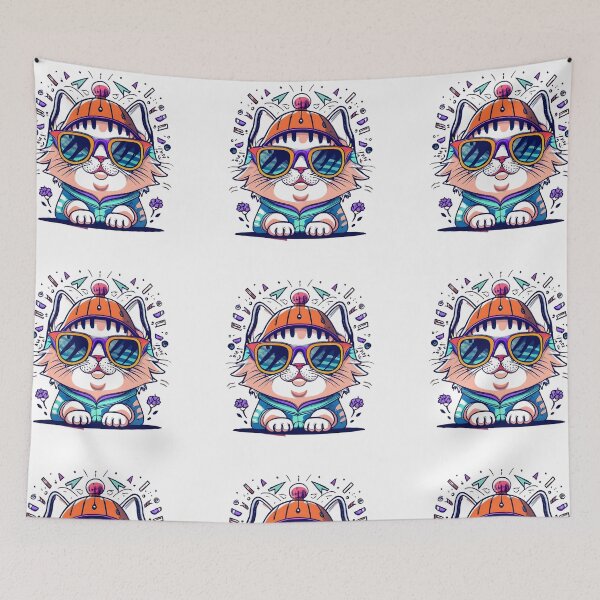 Item preview, casual cat designed and sold by SabyDigitalArt.