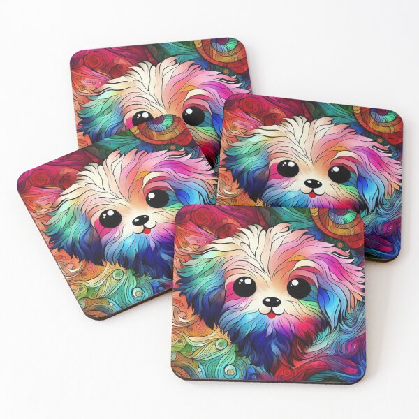 Artikelvorschau, Bunter Goldendoodle-Welpe entworfen und verkauft von Myra365Art.