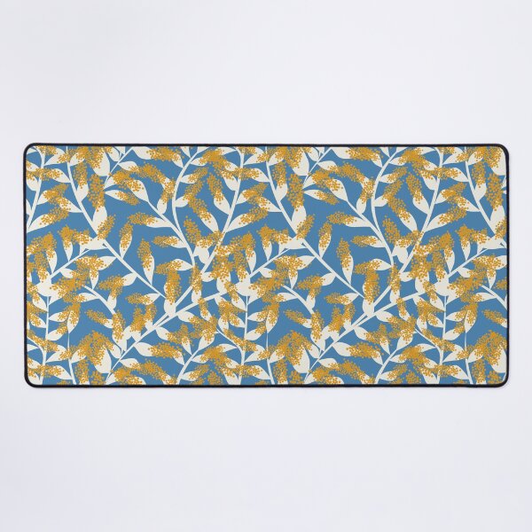 Item preview, Otherworldly Vines - Blue and yellow abstract design designed and sold by anzelas.