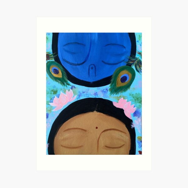 Radha - Krishna Painting Art Print