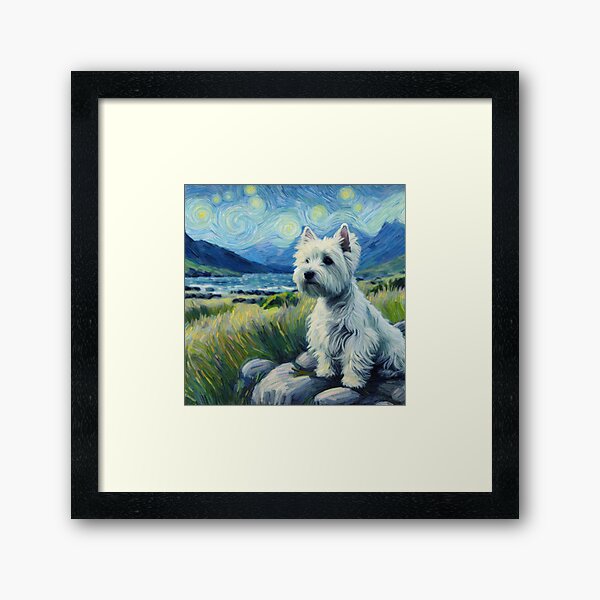 Artikel-Vorschau von Träume eines Westies – West Highland Terrier im Stil von Vincent Van Gogh, designt und verkauft von Star-Fragment.